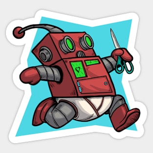 Danger Bot Sticker